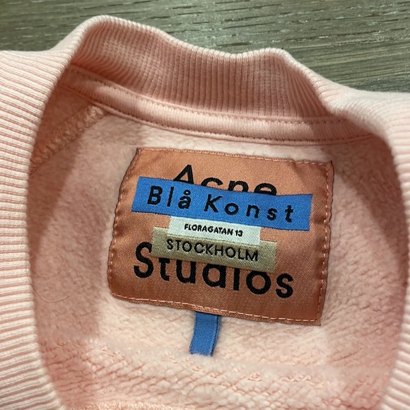 ACNE Studio RAGLAN SLEEVE sweatshirt in pink - Picture 3 of 5
